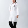 روپوش پزشکی زنانه دکمه مخفی کد 106 سایز 36 طب پوش