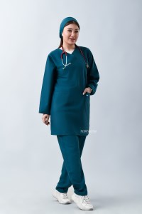ست اسکراب زنانه رنگ سبز کد 201 طب پوش