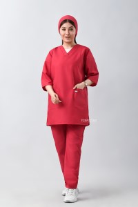 ست اسکراب زنانه رنگ صورتی کد 310 طب پوش