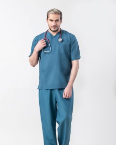 اسکراب پزشکی و جراحی مردانه رنگ سبز سایز S طب پوش